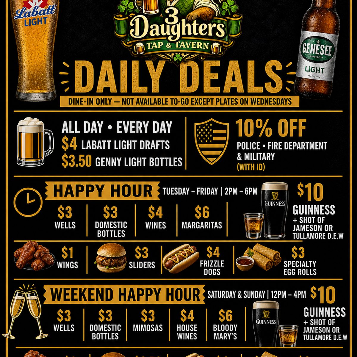 Daily Happy Hours