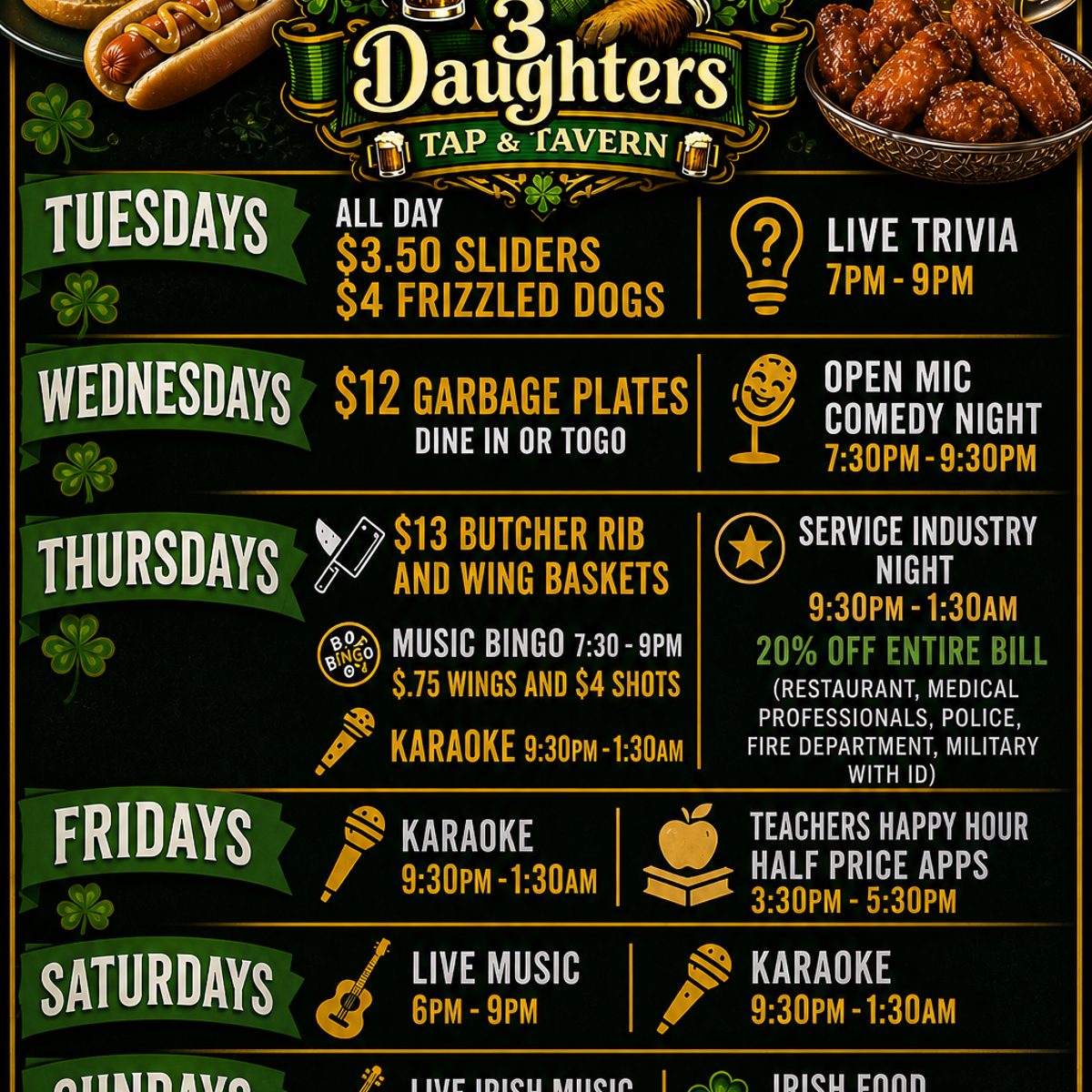 Daily Events and Deals